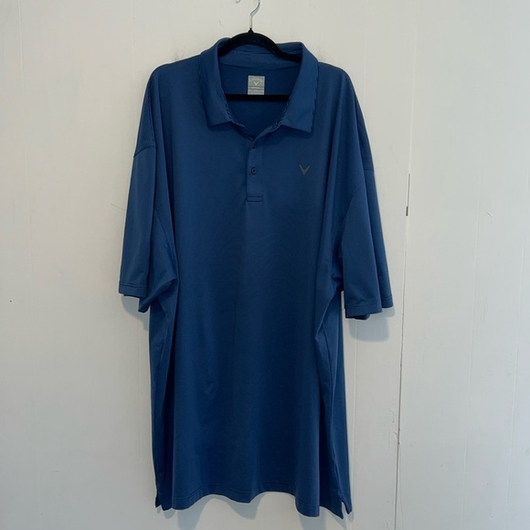 Callaway Short Sleeve 1/4 Button Collar Opt Dri Golf Shirt 1069 - Picture 1 of 4